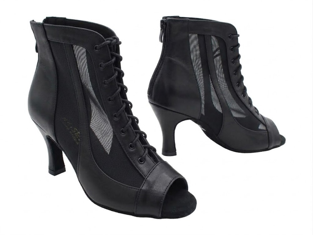 VFBoot Classic 3315 Black Leather & Black Mesh with 3